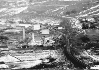 Fion MacCrea Cut Rock Brick RR and Depot 400x284 - Town Gallery